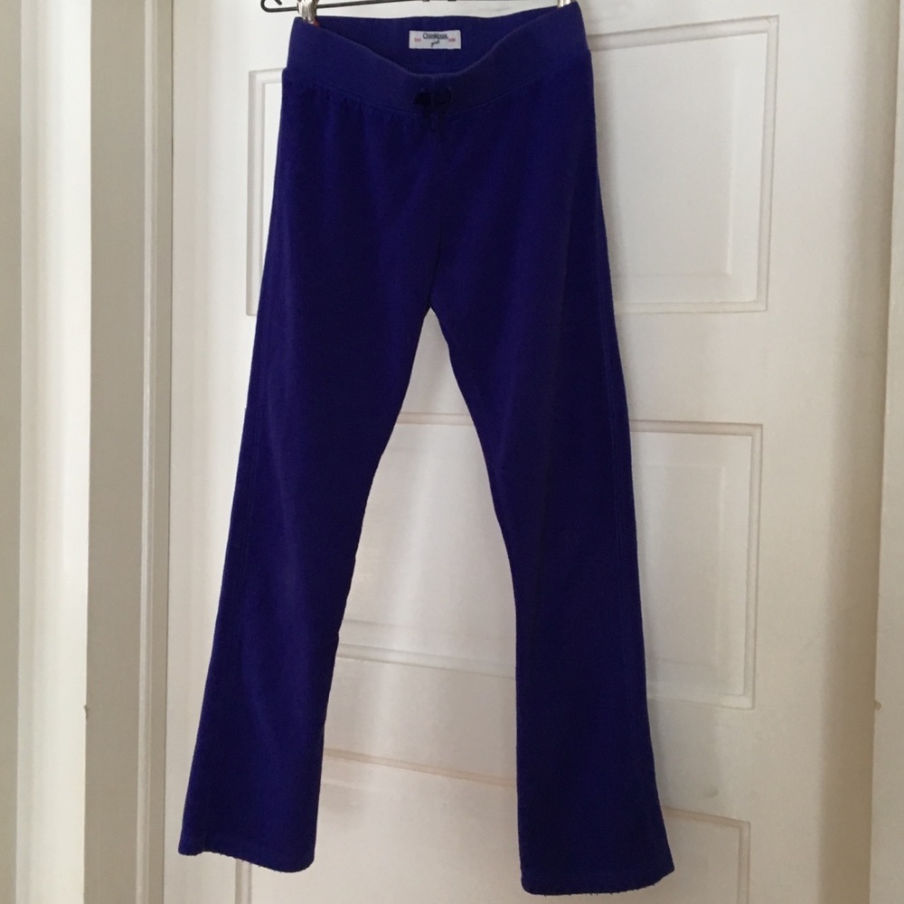 COPY - Osh Kosh Girl size 8 purple fleece pant with bow